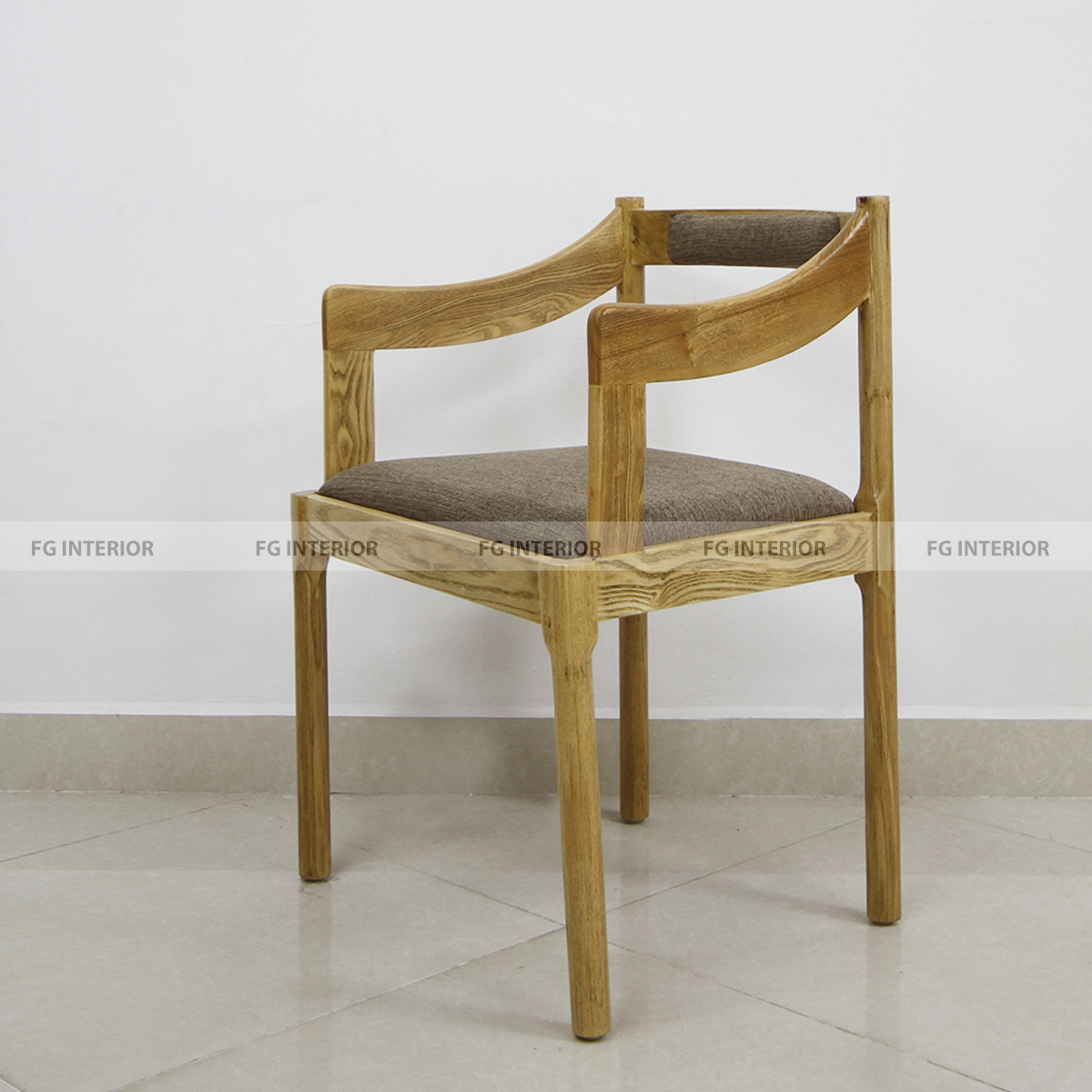 Ghế gỗ cafe có tay TASAN